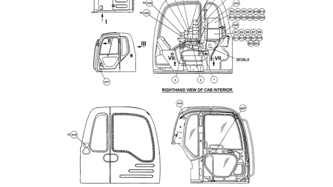 06-003(01) NAME PLATE INSTALLATION (CAB)-SK200-6E SK210LC-6E SK200-6ES SK200LC-6E Kobelco Excavator Parts Number Electronic Catalog EPC Manuals