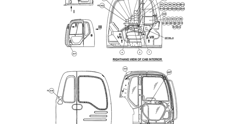 06-003(01) NAME PLATE INSTALLATION (CAB)-SK200-6E SK210LC-6E SK200-6ES SK200LC-6E Kobelco Excavator Parts Number Electronic Catalog EPC Manuals