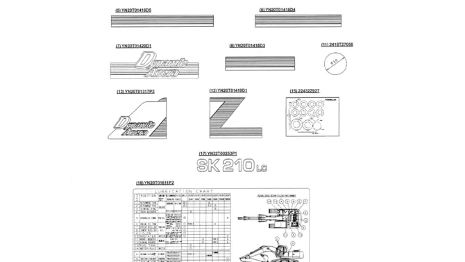 06-005(02) NAME PLATE INSTALLATION-SK200-6E SK210LC-6E SK200-6ES SK200LC-6E Kobelco Excavator Parts Number Electronic Catalog EPC Manuals