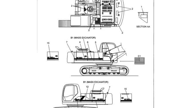 06-006 DECALS-SK330LC-6E SK330-6E SK350LC-6E Kobelco Excavator Parts Number Electronic Catalog EPC Manuals