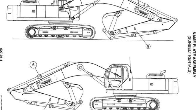 06-007(01) NAME PLATE ASSEMBLY (SUNBELT RENTALS)-SK200-6E SK210LC-6E SK200-6ES SK200LC-6E Kobelco Excavator Parts Number Electronic Catalog EPC Manuals