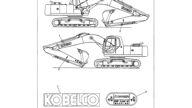 06-009 DECALS ATTACHMENT-Kobelco SK480LC-6E SK480-6S SK480LC-6 SK450-6 Excavator Parts Number Electronic Catalog EPC Manuals