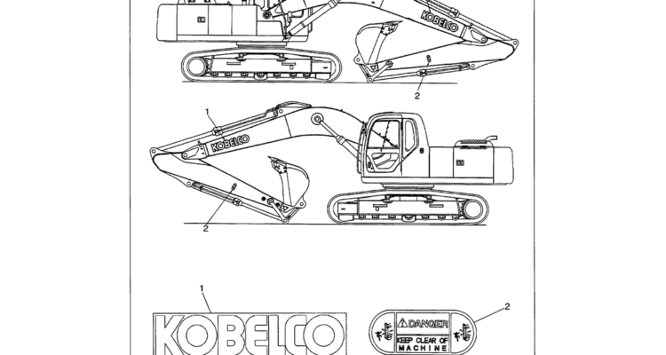 06-009 DECALS (ATTACHMENTS)-SK330LC-6E SK330-6E SK350LC-6E Kobelco Excavator Parts Number Electronic Catalog EPC Manuals