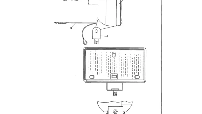 07-001 WORK LAMP ASSEMBLY 2456R442F1 - HOBBS-Kobelco SK480LC-6E SK480-6S SK480LC-6 SK450-6 Excavator Parts Number Electronic Catalog EPC Manuals