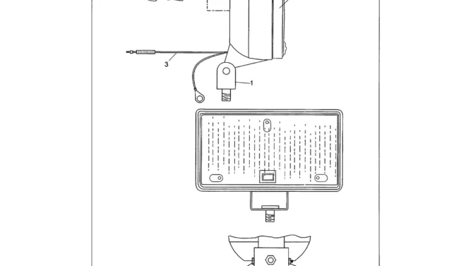 07-001 WORK LAMP ASSEMBLY (HOBBS)-SK330LC-6E SK330-6E SK350LC-6E Kobelco Excavator Parts Number Electronic Catalog EPC Manuals