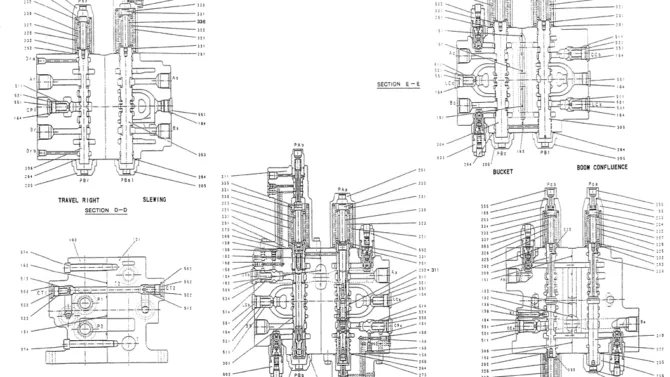 07-001(02)VALVE ASSY, CONTROL-Kobelco SK200-3 SK200LC-5 SK200 Excavator Parts Number Electronic Catalog EPC Manuals