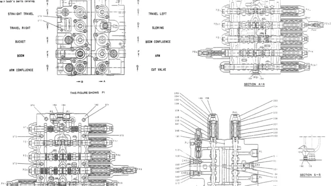 07-001(03)VALVE ASSY, CONTROL-Kobelco SK200-3 SK200LC-5 SK200 Excavator Parts Number Electronic Catalog EPC Manuals
