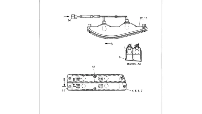 07-002 FLASHER LAMP ASSEMBLY-SK330LC-6E SK330-6E SK350LC-6E Kobelco Excavator Parts Number Electronic Catalog EPC Manuals