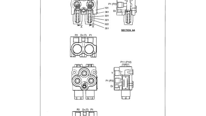 07-003 CONTROL VALVE ASSEMBLY LB30V0000F1-Kobelco SK480LC-6E SK480-6S SK480LC-6 SK450-6 Excavator Parts Number Electronic Catalog EPC Manuals