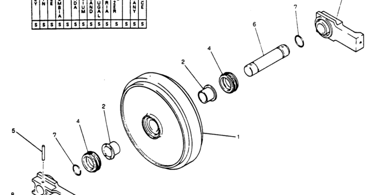 07-003 IDLER ASSY-Kobelco SK220LC-3 SK250LC SK220-3 Excavator Parts Number Electronic Catalog EPC Manuals