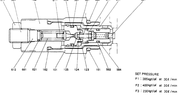 07-003VALVE ASSY, PORT RELIEF-Kobelco SK200-3 SK200LC-5 SK200 Excavator Parts Number Electronic Catalog EPC Manuals