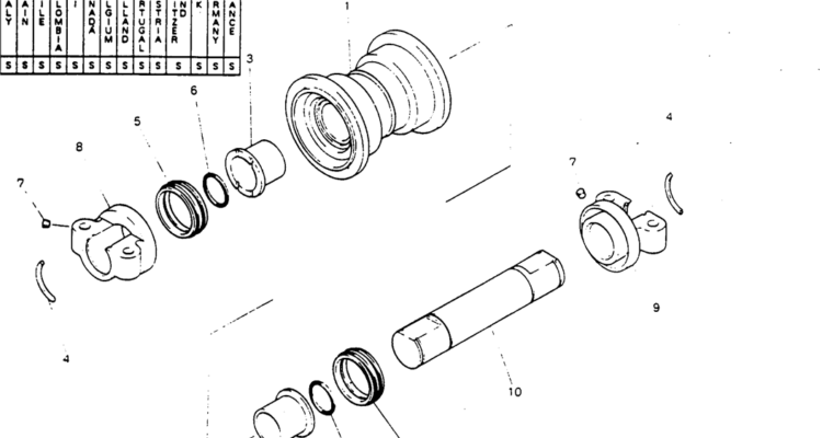07-004 ROLLER ASSY (LOW)-Kobelco SK220LC-3 SK250LC SK220-3 Excavator Parts Number Electronic Catalog EPC Manuals