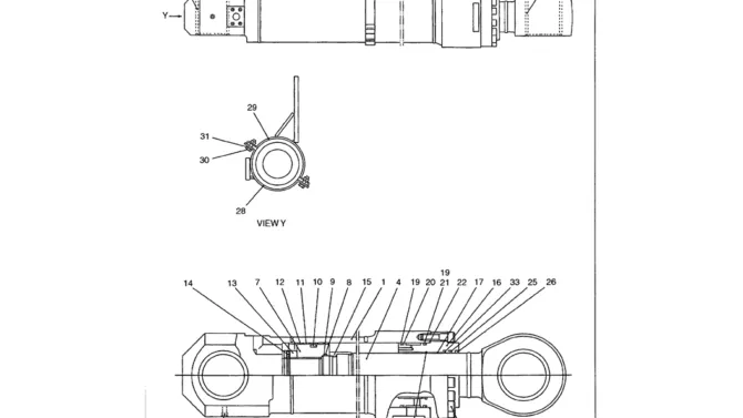 07-005 BOOM CYLINDER ASSEMBLY - LEFT HAND P/N LS01V00001F1-Kobelco SK480LC-6E SK480-6S SK480LC-6 SK450-6 Excavator Parts Number Electronic Catalog EPC Manuals
