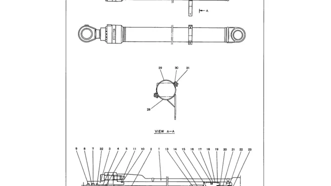 07-006 BOOM CYLINDER ASSEMBLY (LEFT HAND)-SK330LC-6E SK330-6E SK350LC-6E Kobelco Excavator Parts Number Electronic Catalog EPC Manuals
