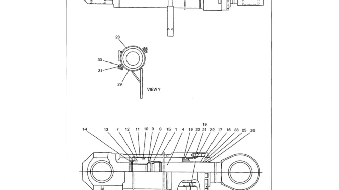 07-006 BOOM CYLINDER ASSEMBLY - RIGHT HAND P/N LS01V00002F1-Kobelco SK480LC-6E SK480-6S SK480LC-6 SK450-6 Excavator Parts Number Electronic Catalog EPC Manuals