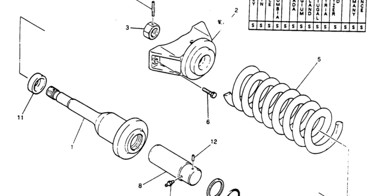 07-006 SPRING ASSY, TRACK-Kobelco SK220LC-3 SK250LC SK220-3 Excavator Parts Number Electronic Catalog EPC Manuals