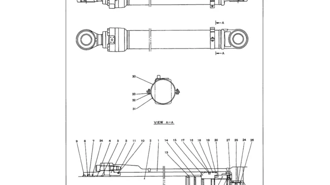 07-007 ARM CYLINDER ASSEMBLY-SK330LC-6E SK330-6E SK350LC-6E Kobelco Excavator Parts Number Electronic Catalog EPC Manuals