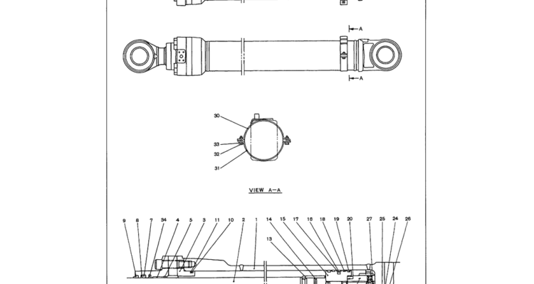 07-007 ARM CYLINDER ASSEMBLY-SK330LC-6E SK330-6E SK350LC-6E Kobelco Excavator Parts Number Electronic Catalog EPC Manuals
