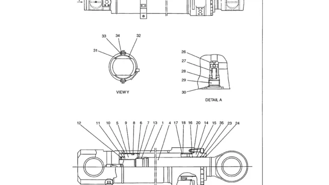 07-007 ARM CYLINDER ASSEMBLY P/N LS01V00003F1-Kobelco SK480LC-6E SK480-6S SK480LC-6 SK450-6 Excavator Parts Number Electronic Catalog EPC Manuals