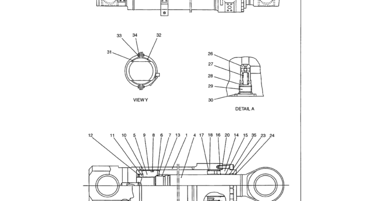 07 007 ARM CYLINDER ASSEMBLY P N LS01V00003F1