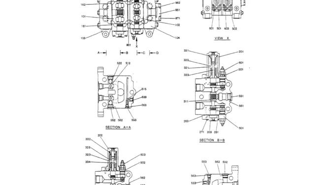 07-007(01)VALVE ASSY, CONTROL (L.M.N)-Kobelco SK200-3 SK200LC-5 SK200 Excavator Parts Number Electronic Catalog EPC Manuals