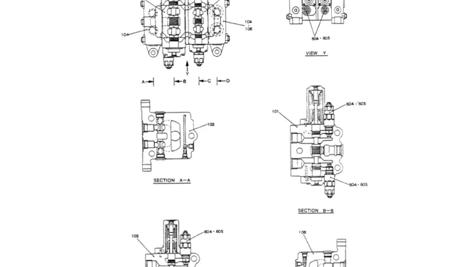 07-007(02)VALVE ASSY, CONTROL (L.M.N)-Kobelco SK200-3 SK200LC-5 SK200 Excavator Parts Number Electronic Catalog EPC Manuals