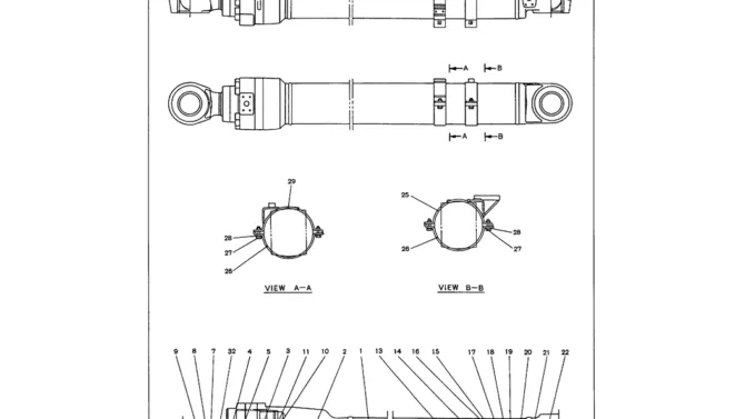 07-008 BUCKET CYLINDER ASSEMBLY-SK330LC-6E SK330-6E SK350LC-6E Kobelco Excavator Parts Number Electronic Catalog EPC Manuals