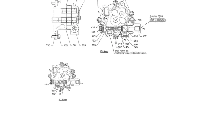 07-008 GEAR PUMP ASEMBLY (STD) (YN10V00014F1 & YN10V00014F2)-SK200-6E SK210LC-6E SK200-6ES SK200LC-6E Kobelco Excavator Parts Number Electronic Catalog EPC Manuals