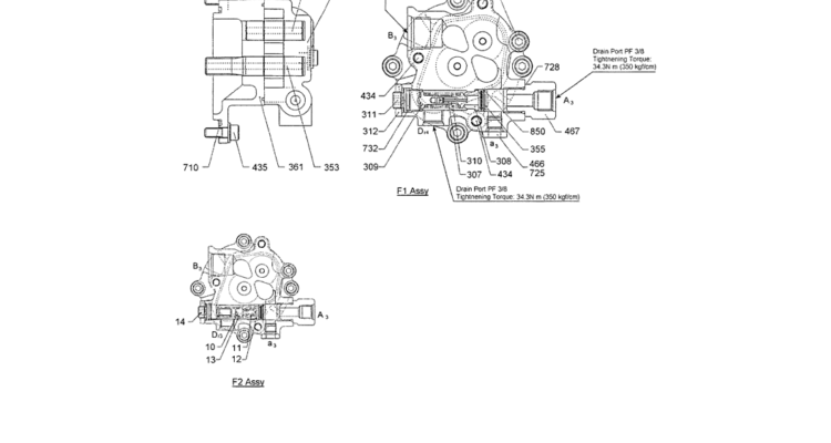 07-008 GEAR PUMP ASEMBLY (STD) (YN10V00014F1 & YN10V00014F2)-SK200-6E SK210LC-6E SK200-6ES SK200LC-6E Kobelco Excavator Parts Number Electronic Catalog EPC Manuals