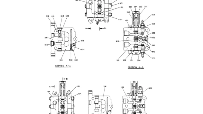 07-008VALVE ASSY, CONTROL (TELESCOPIC, WOOD GRAPPLE)-Kobelco SK200-3 SK200LC-5 SK200 Excavator Parts Number Electronic Catalog EPC Manuals
