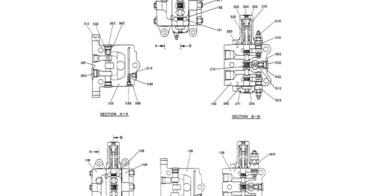 07-008VALVE ASSY, CONTROL (TELESCOPIC, WOOD GRAPPLE)-Kobelco SK200-3 SK200LC-5 SK200 Excavator Parts Number Electronic Catalog EPC Manuals