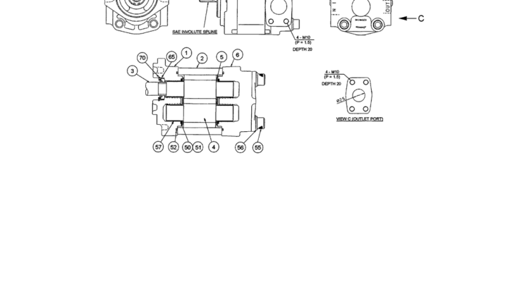 07-009 GEAR PUMP ASSEMBLY (ROTATION) (YN10V00019F1)-SK200-6E SK210LC-6E SK200-6ES SK200LC-6E Kobelco Excavator Parts Number Electronic Catalog EPC Manuals