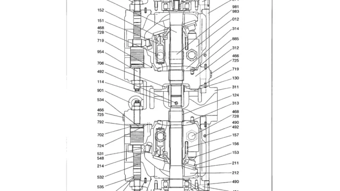 07-010 PUMP ASSEMBLY, HYDRAULIC P/N LS10V00002F1-Kobelco SK480LC-6E SK480-6S SK480LC-6 SK450-6 Excavator Parts Number Electronic Catalog EPC Manuals