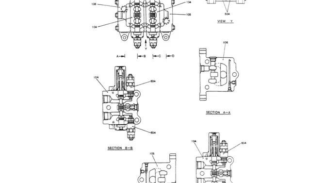 07-010(02)VALVE ASSY, CONTROL (CAR DISMANTLE)-Kobelco SK200-3 SK200LC-5 SK200 Excavator Parts Number Electronic Catalog EPC Manuals