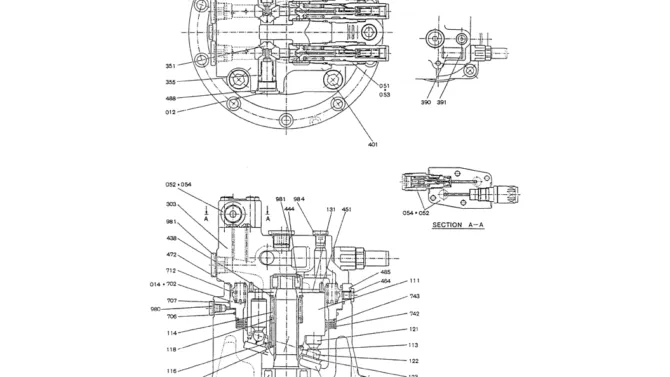 07-011MOTOR (SWING, PROPELLING)-Kobelco SK200-3 SK200LC-5 SK200 Excavator Parts Number Electronic Catalog EPC Manuals