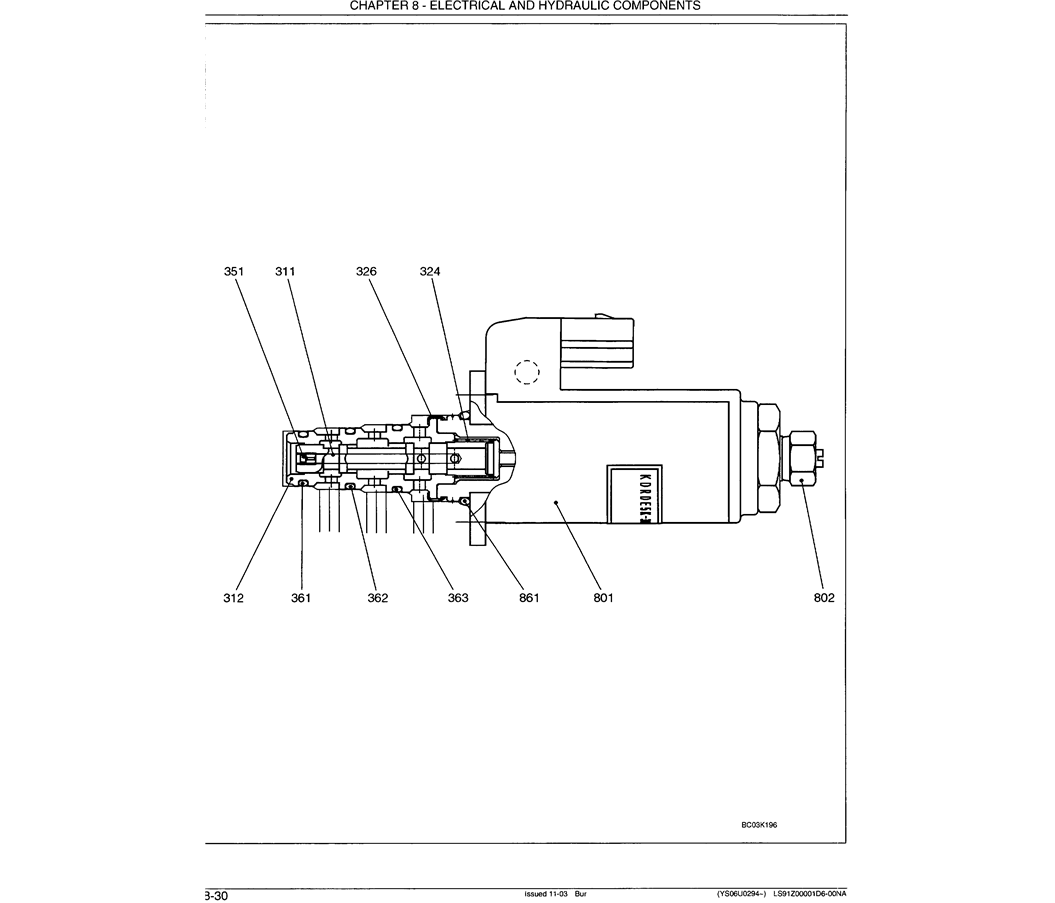 07-013 VALVE ASSEMBLY, SOLENOID P/N YB35V00003F1-Kobelco SK480LC-6E SK480-6S SK480LC-6 SK450-6 Excavator Parts Number Electronic Catalog EPC Manuals