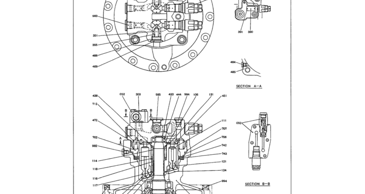 07-014 SWING MOTOR ASSEMBLY-SK330LC-6E SK330-6E SK350LC-6E Kobelco Excavator Parts Number Electronic Catalog EPC Manuals