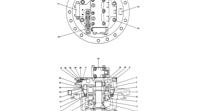07-014MOTOR ASSY (PROPELLING)-Kobelco SK200-3 SK200LC-5 SK200 Excavator Parts Number Electronic Catalog EPC Manuals