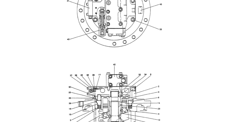 07-014MOTOR ASSY (PROPELLING)-Kobelco SK200-3 SK200LC-5 SK200 Excavator Parts Number Electronic Catalog EPC Manuals