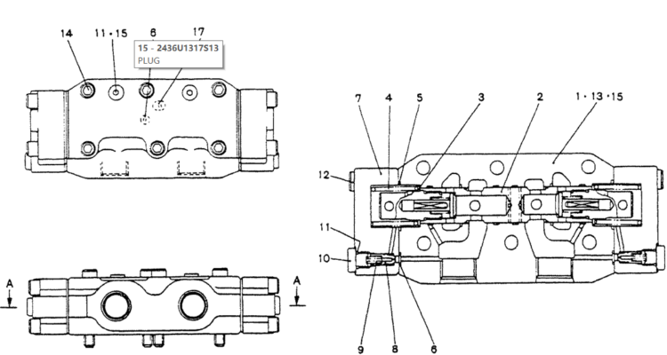 07-017VALVE ASSY, BRAKE-Kobelco SK200-3 SK200LC-5 SK200 Excavator Parts Number Electronic Catalog EPC Manuals
