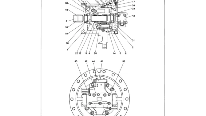 07-018 PROPELLING MOTOR ASSEMBLY (COMPONENTS)-SK330LC-6E SK330-6E SK350LC-6E Kobelco Excavator Parts Number Electronic Catalog EPC Manuals