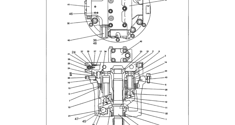 07-018 PROPELLING MOTOR ASSEMBLY P/N LS15V00004F3-Kobelco SK480LC-6E SK480-6S SK480LC-6 SK450-6 Excavator Parts Number Electronic Catalog EPC Manuals