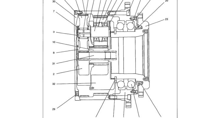 07-019 REDUCTION ASSEMBLY, PROPELLING P/N 24100U1743F2-Kobelco SK480LC-6E SK480-6S SK480LC-6 SK450-6 Excavator Parts Number Electronic Catalog EPC Manuals
