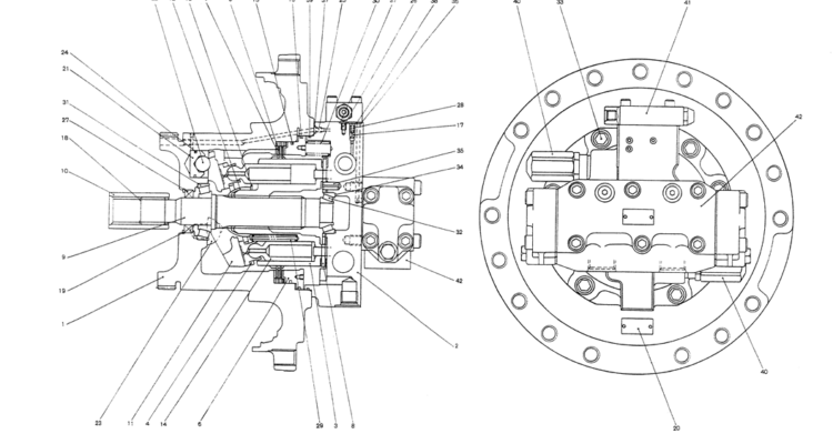 07-019MOTOR ASSY (PROPELLING)- Kobelco SK200-3 SK200LC-5 SK200 Excavator Parts Number Electronic Catalog EPC Manuals