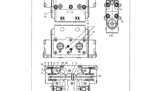 07-021 VALVE ASSEMBLY, BRAKE P/N LS23V00001F1-Kobelco SK480LC-6E SK480-6S SK480LC-6 SK450-6 Excavator Parts Number Electronic Catalog EPC Manuals