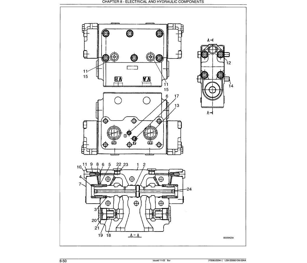 07-021 VALVE ASSEMBLY, BRAKE P/N LS23V00001F1-Kobelco SK480LC-6E SK480-6S SK480LC-6 SK450-6 Excavator Parts Number Electronic Catalog EPC Manuals