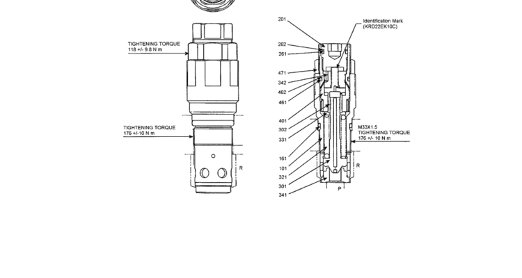 07-022 RELIEF VALVE ASSEMBLY (SWING MOTOR) (YN22V00030F1)-SK200-6E SK210LC-6E SK200-6ES SK200LC-6E Kobelco Excavator Parts Number Electronic Catalog EPC Manuals