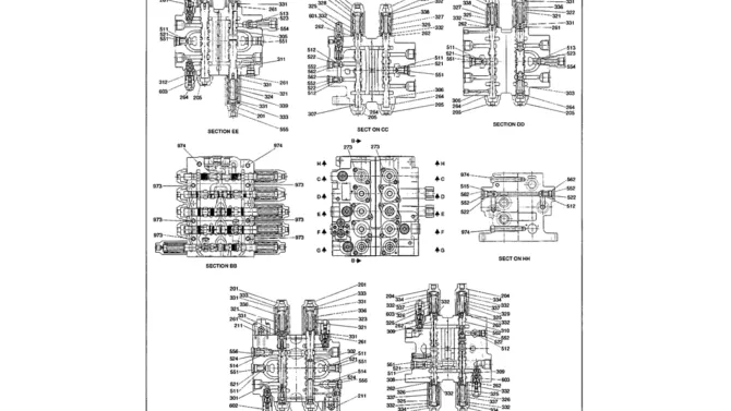 07-023 CONTROL VALVE (REPAIR KITS)-SK330LC-6E SK330-6E SK350LC-6E Kobelco Excavator Parts Number Electronic Catalog EPC Manuals