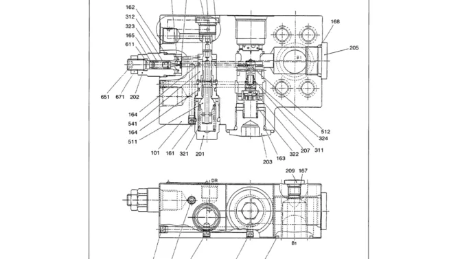 07-023 VALVE ASSEMBLY, HOLDING P/N LS28V00001F1-Kobelco SK480LC-6E SK480-6S SK480LC-6 SK450-6 Excavator Parts Number Electronic Catalog EPC Manuals