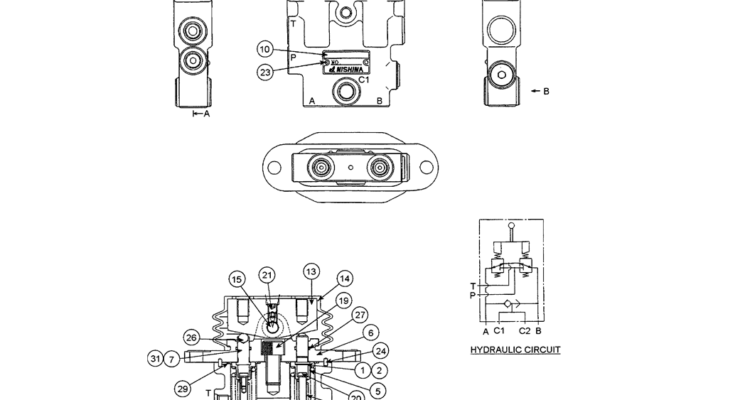 07-024 PILOT VALVE (N AND B PEDAL) (YN30V00080F1)-SK200-6E SK210LC-6E SK200-6ES SK200LC-6E Kobelco Excavator Parts Number Electronic Catalog EPC Manuals
